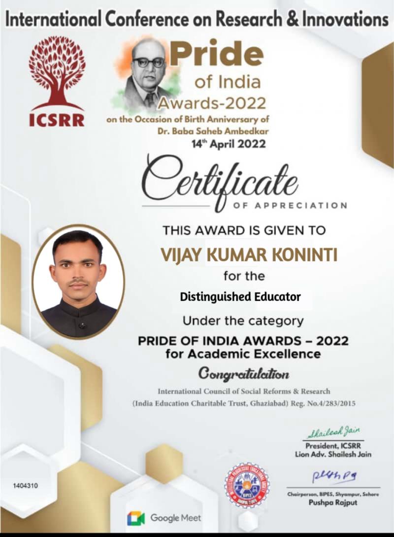 Vijay Kumar  Koninti 