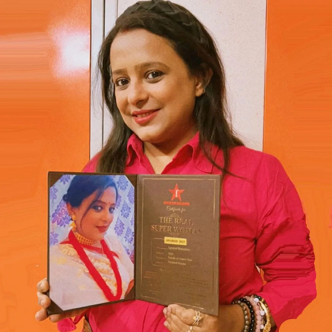 Artist Sayontoni Bhattacharya Wins Super Woman 2025 Title from Faridabad - Sangri Times English