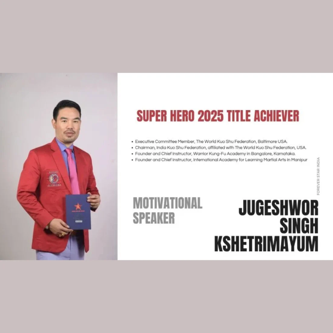 Martial Arts Legend from Manipur: Jugeshwor Singh’s 25-Year Journey in Martial Arts - SP Times
