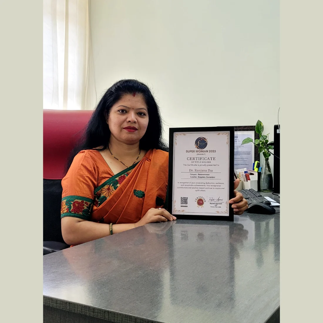 The Empowering Saga of Dr. Ranjana Jha: Super Woman 2025 Title Achiever - Sangri Today News